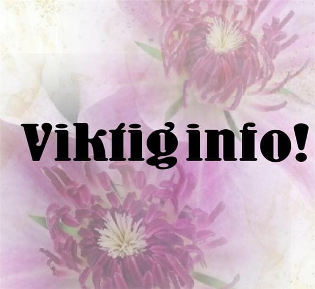 Viktig information